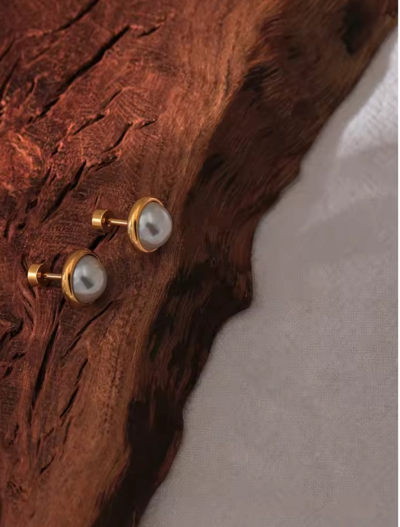 Elza | Boucle d'oreille Perle Nacré