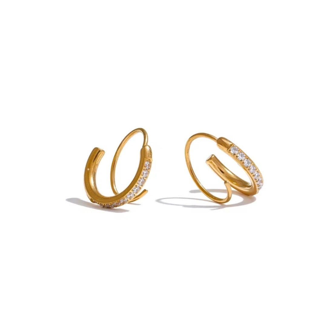 Lumina | Boucles d’oreilles torsadées, éclat