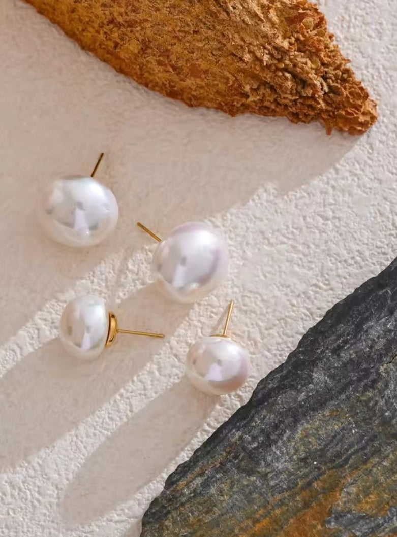 Jamie | Boucle d'oreille Ronde Perle Douce