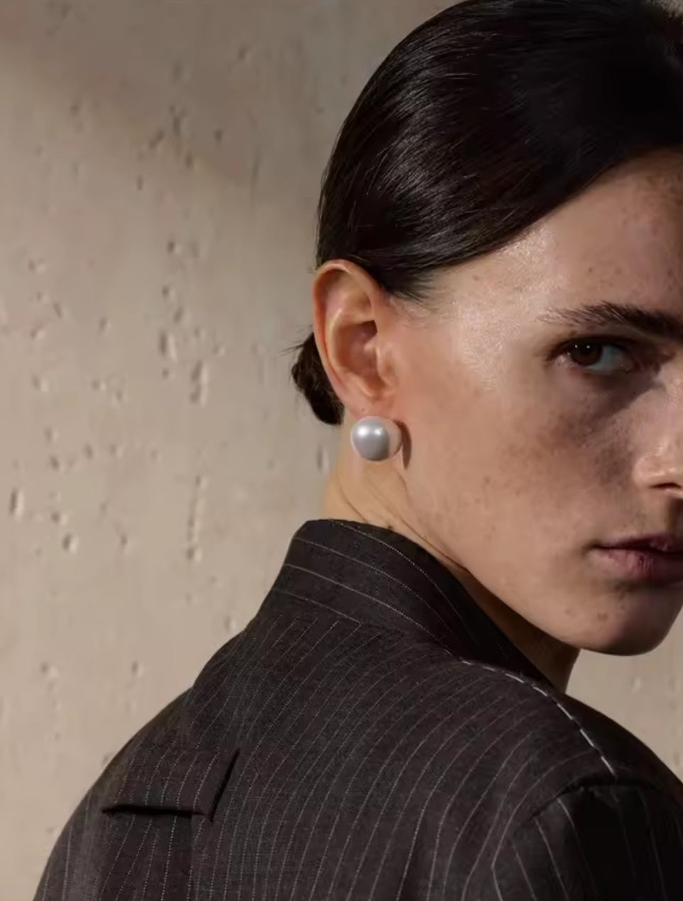 Jamie | Boucle d'oreille Ronde Perle Douce