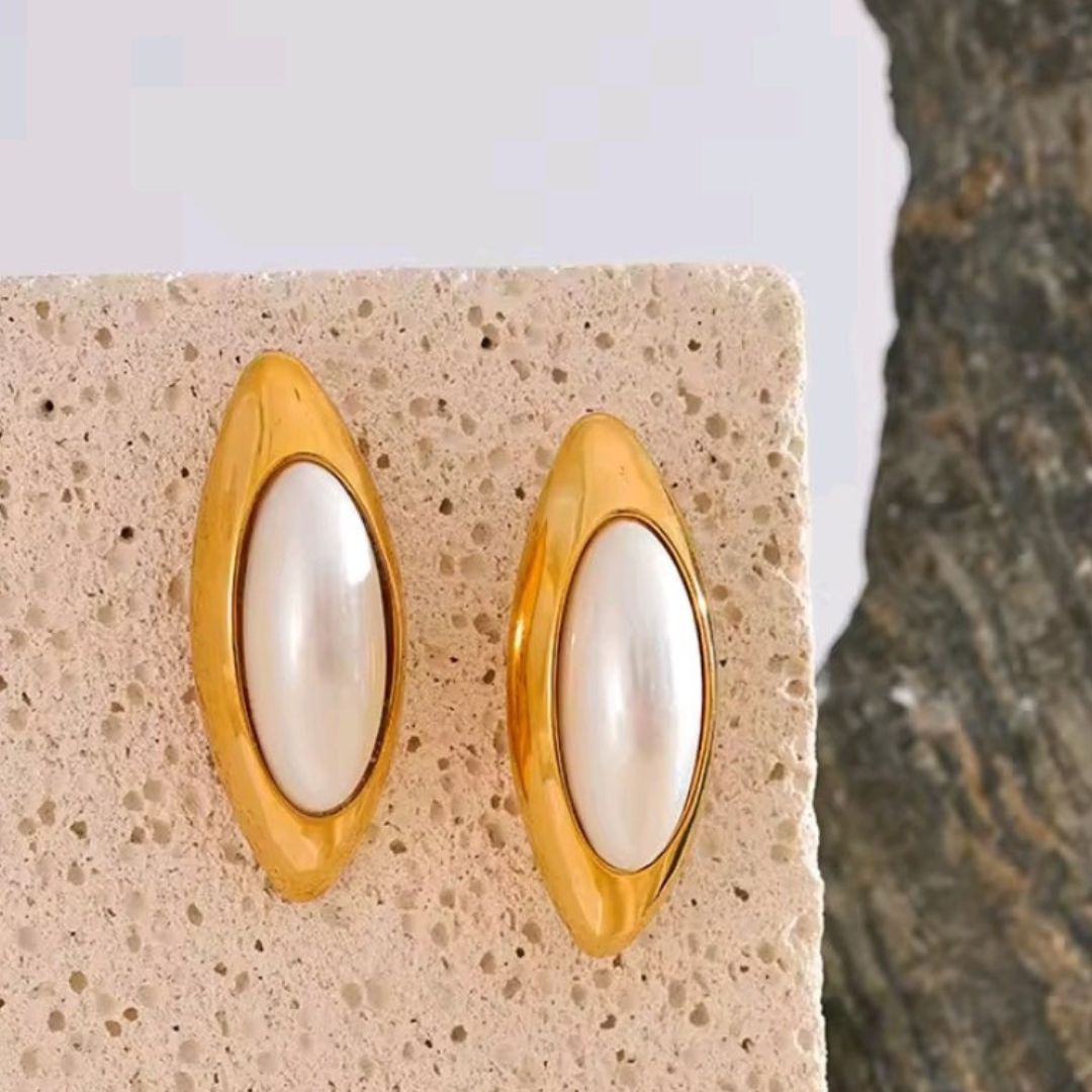 Perle Impériale | Boucle d'oreille Ovale