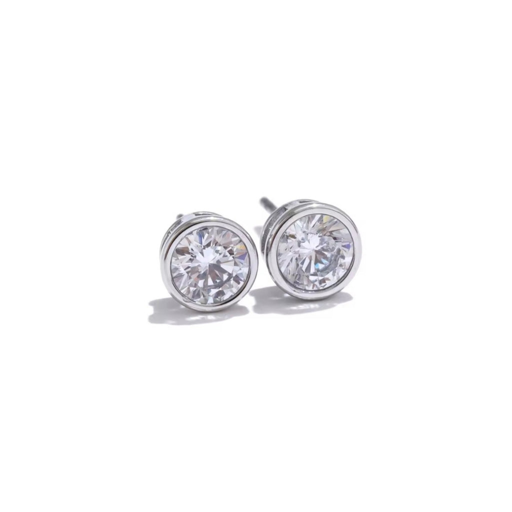 Mya | Boucles d'oreilles clous rondes