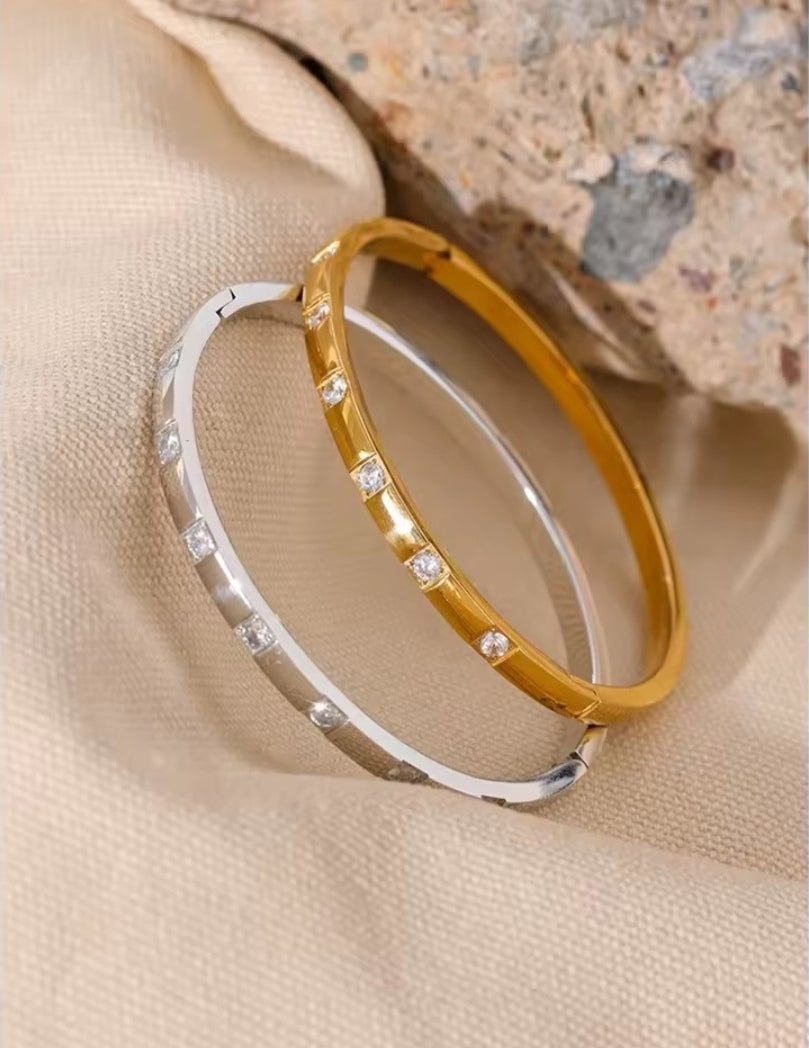 Ritta | Bracelet Jonc Strass Scintillants