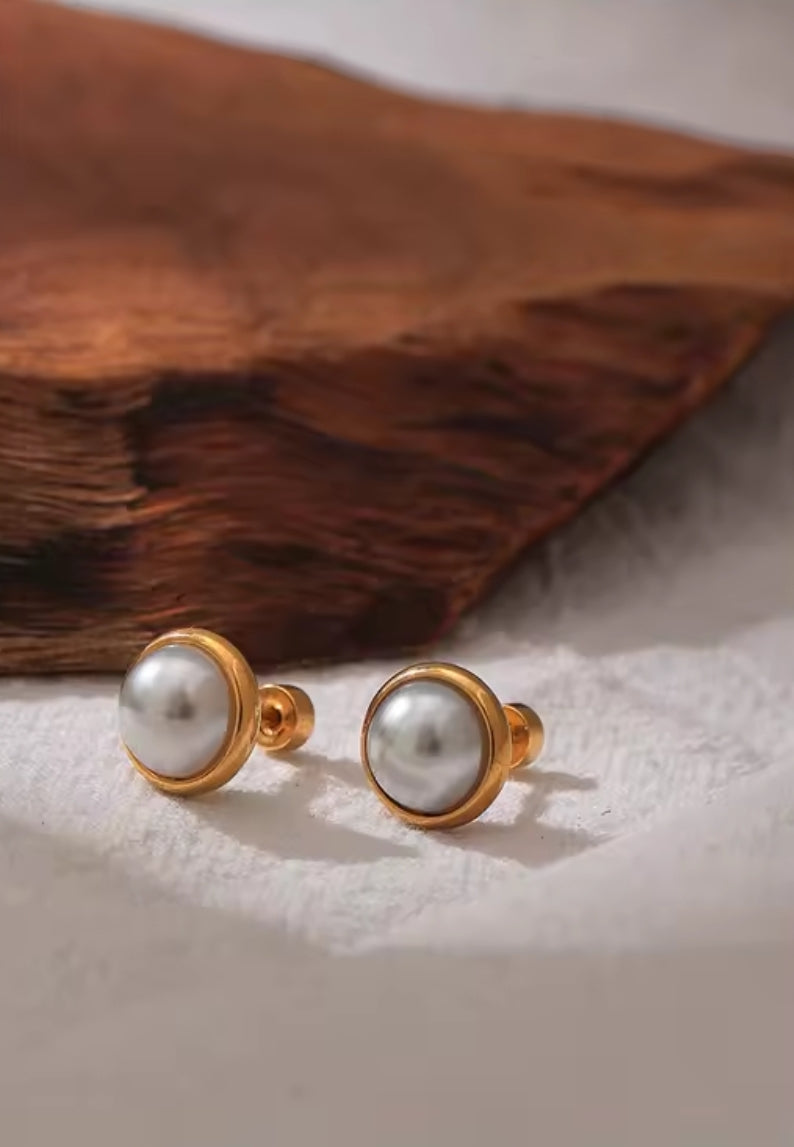 Elza | Boucle d'oreille Perle Nacré