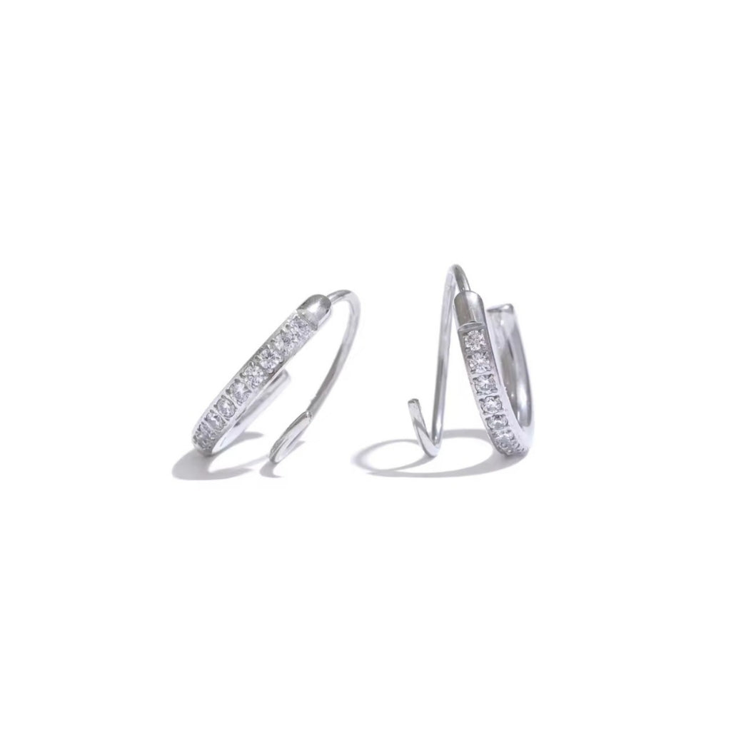 Lumina | Boucles d’oreilles torsadées, éclat