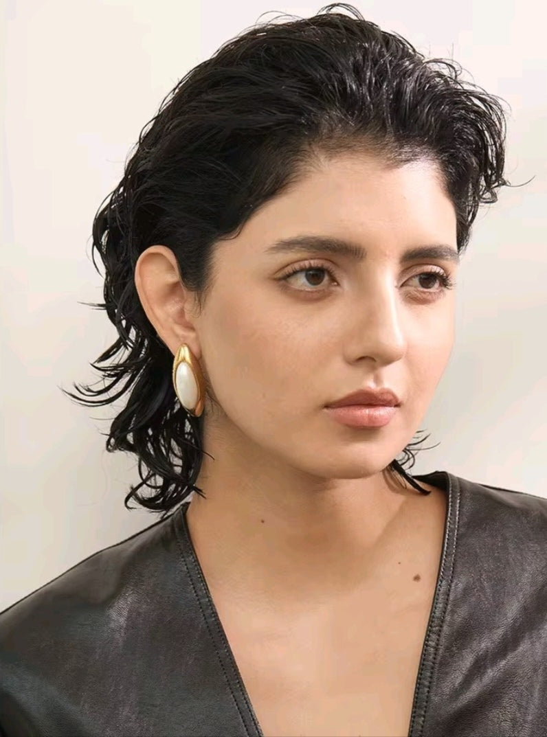 Perle Impériale | Boucle d'oreille Ovale